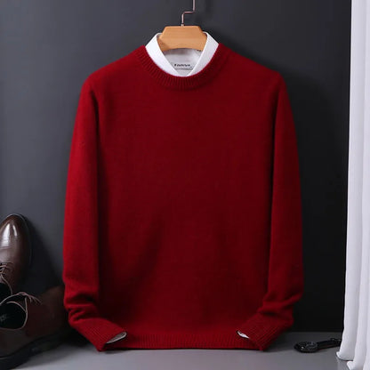 Joachim | Herren Frühling Klassischer Rundhals Pullover