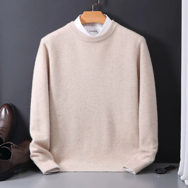 Joachim | Herren Frühling Klassischer Rundhals Pullover