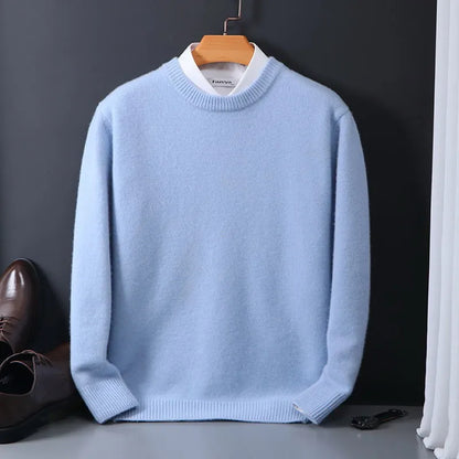 Joachim | Herren Frühling Klassischer Rundhals Pullover