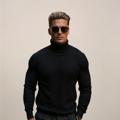 Hendrik | Herren Frühling Rollkragenpullover