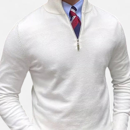 Johann | Herren Frühling Pullover mit Halbem Reißverschluss