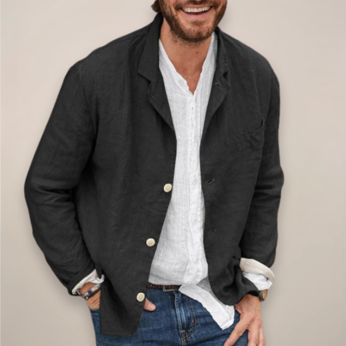 Clemens | Herren Blazer mit Relaxed Fit Stil