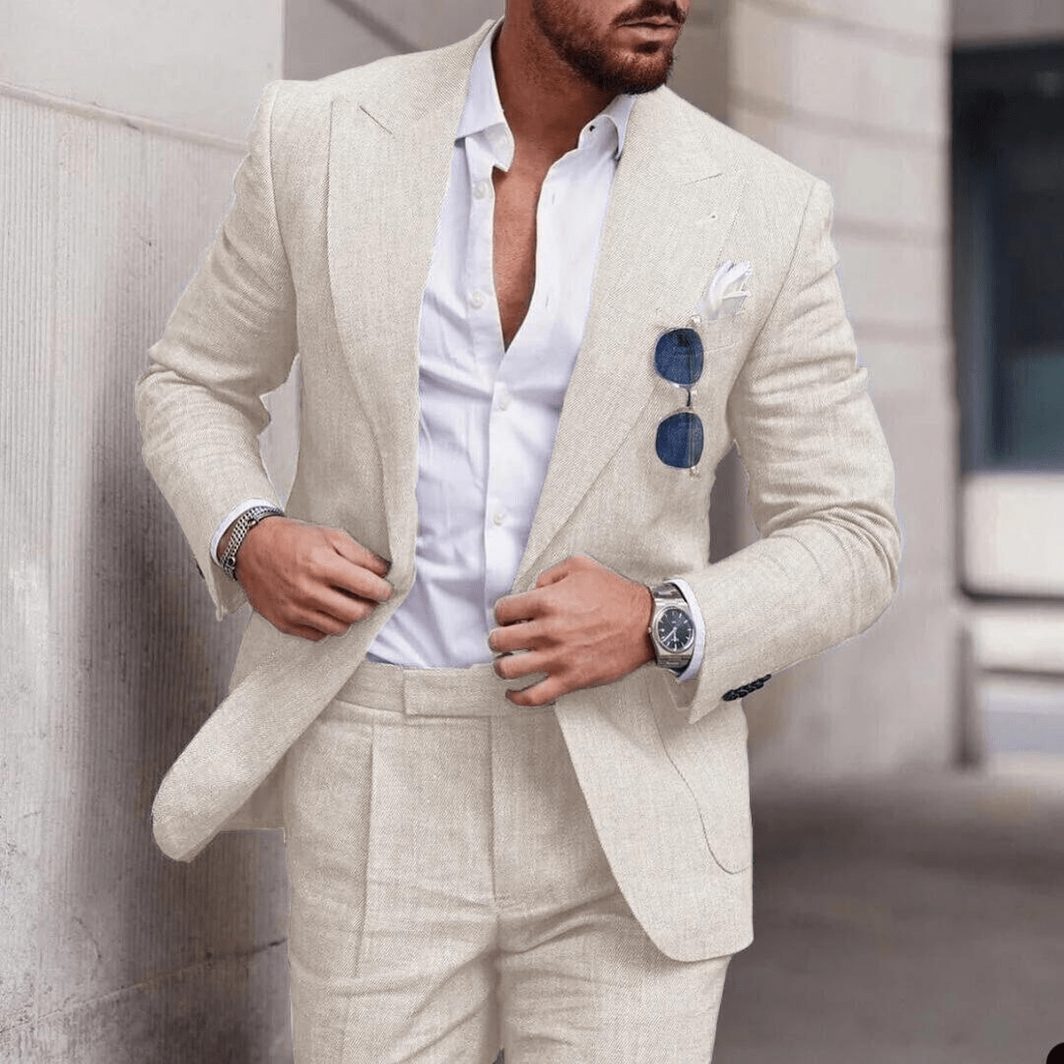 Erik | Herren Moderner Slim-Fit Anzug