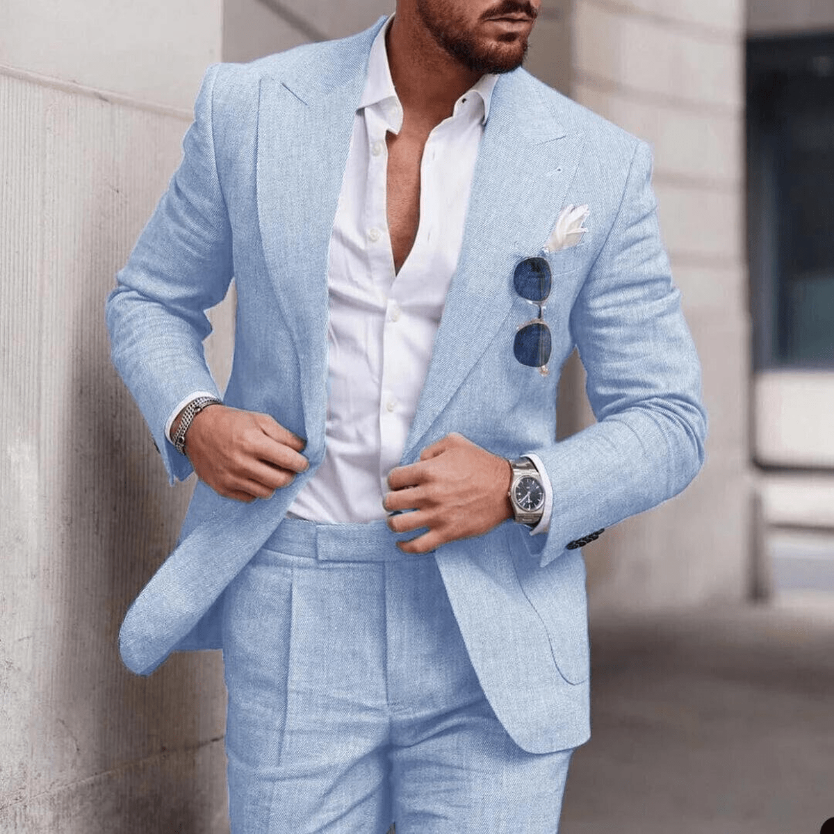 Erik | Herren Moderner Slim-Fit Anzug