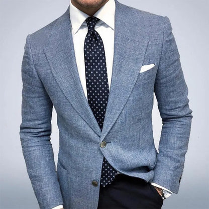 Moritz | Herren Frühjahrs Strukturierter Taillierter Blazer mit Textur