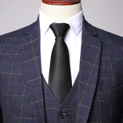 Simon | Herren Frühlingsanzug mit Windowpane-Karo