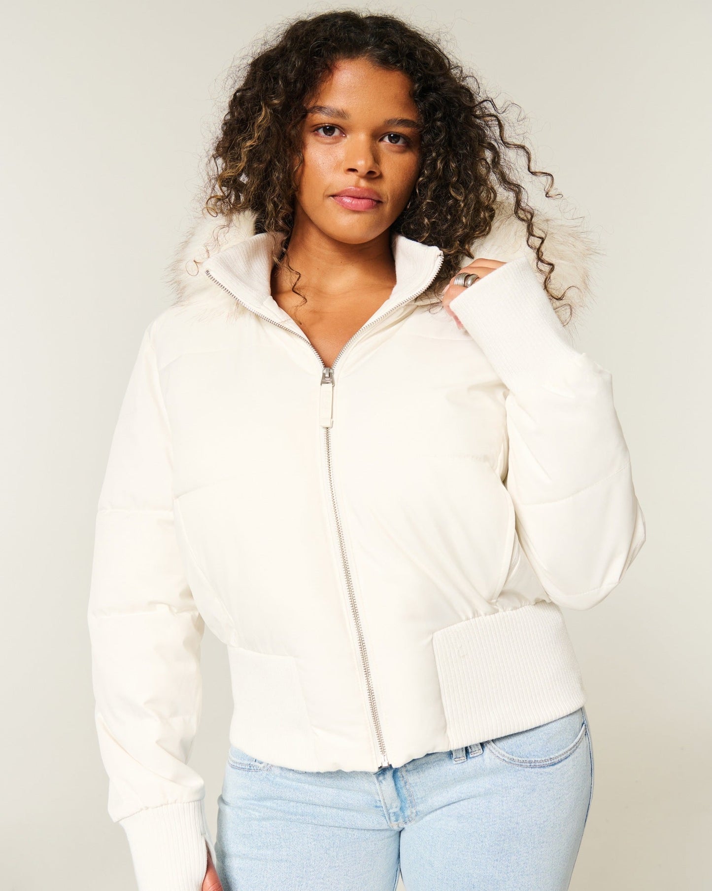Jana | Warme Stilvolle Herbst Kapuzenjacke für Damen