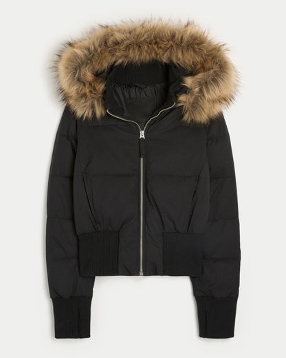 Jana | Warme Stilvolle Herbst Kapuzenjacke für Damen