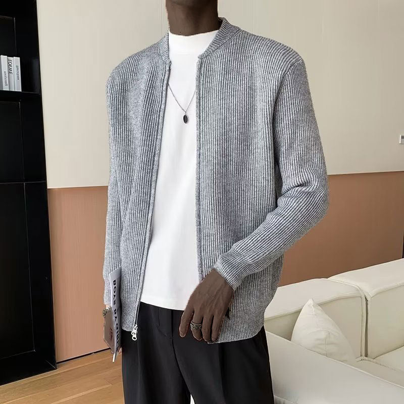 Florian | Herren Frühlings Cleaner Cardigan Mit Reißverschluss