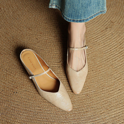 Lydia | Damen Slipper aus Echtem Leder