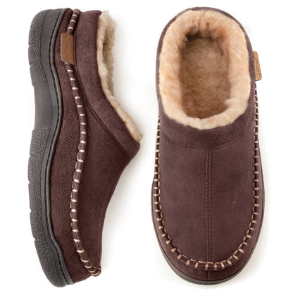 Markus | Damen Fleecegefütterte Slipper zum Hineinschlüpfen