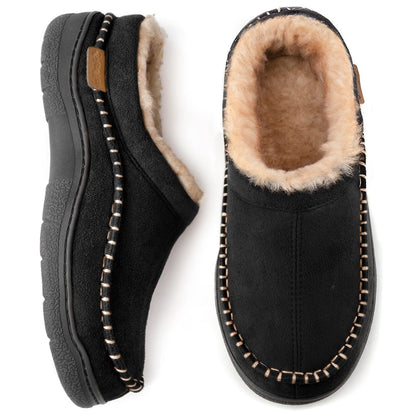 Markus | Damen Fleecegefütterte Slipper zum Hineinschlüpfen