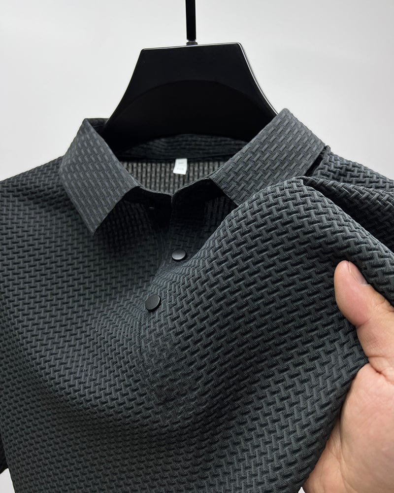 Niklas | Herren Strukturiertes Langarm-Freizeithemd