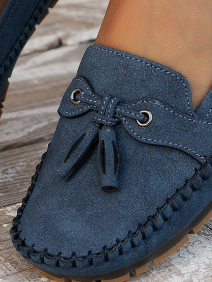 Daniela | Damen Weiche Loafer zum Gehen mit Schleifendetail