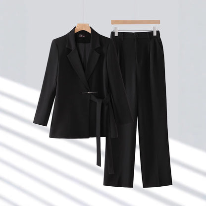 Marion | Damen Klassisches Doppelreihiges Anzugset mit Blazer