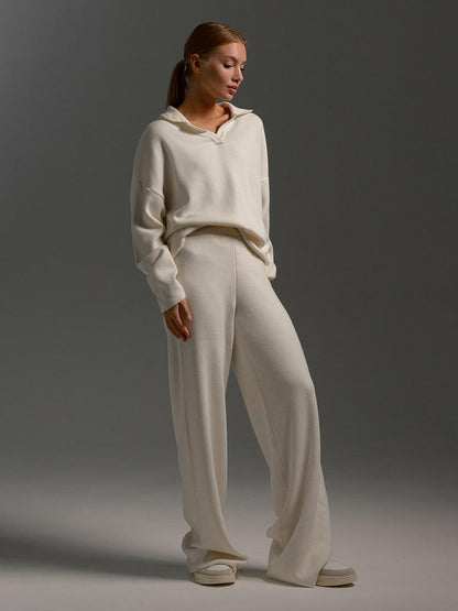 Susanne | Damen Herbst Lounge-Set mit Kragen und Lockerer Passform