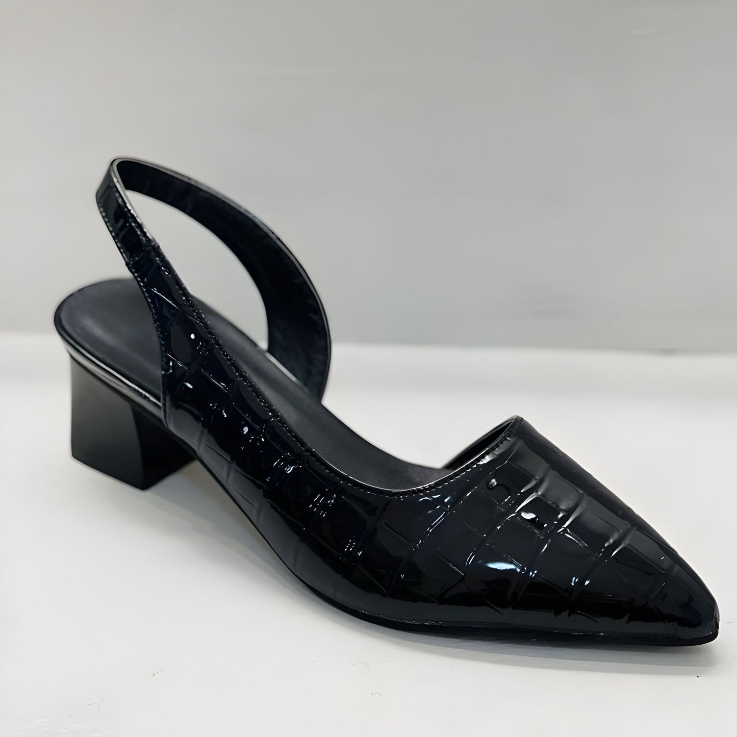 Johanna | Damen Spitz zulaufende Schuhe mit Blockabsatz