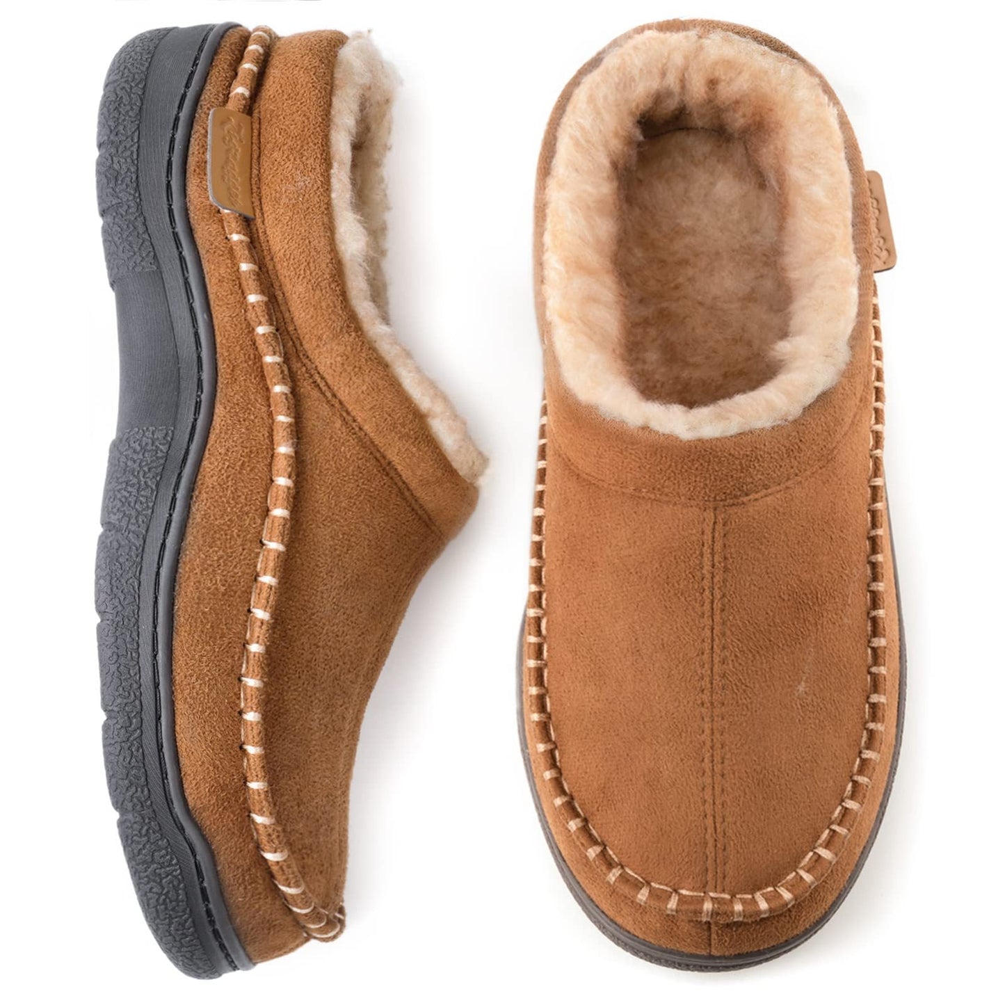Markus | Damen Fleecegefütterte Slipper zum Hineinschlüpfen