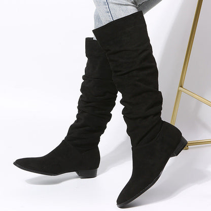 Hanna | Damen Kniestiefel mit lockerer Passform