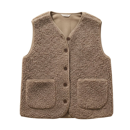 Viviane | Damen Frühlings Lässige Warme Sherpa-Weste