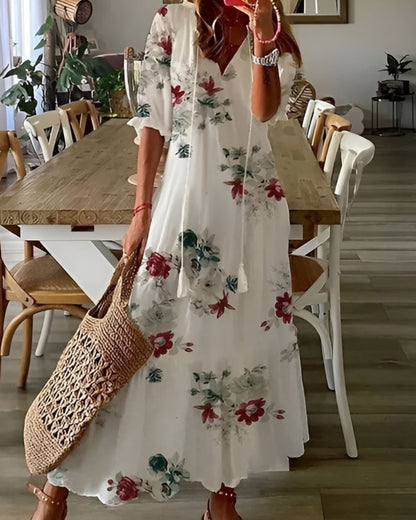 Marion | Damen Boho Magisches Wickelkleid
