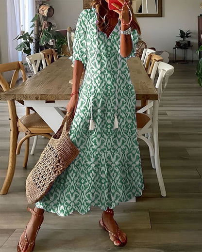 Marion | Damen Boho Magisches Wickelkleid