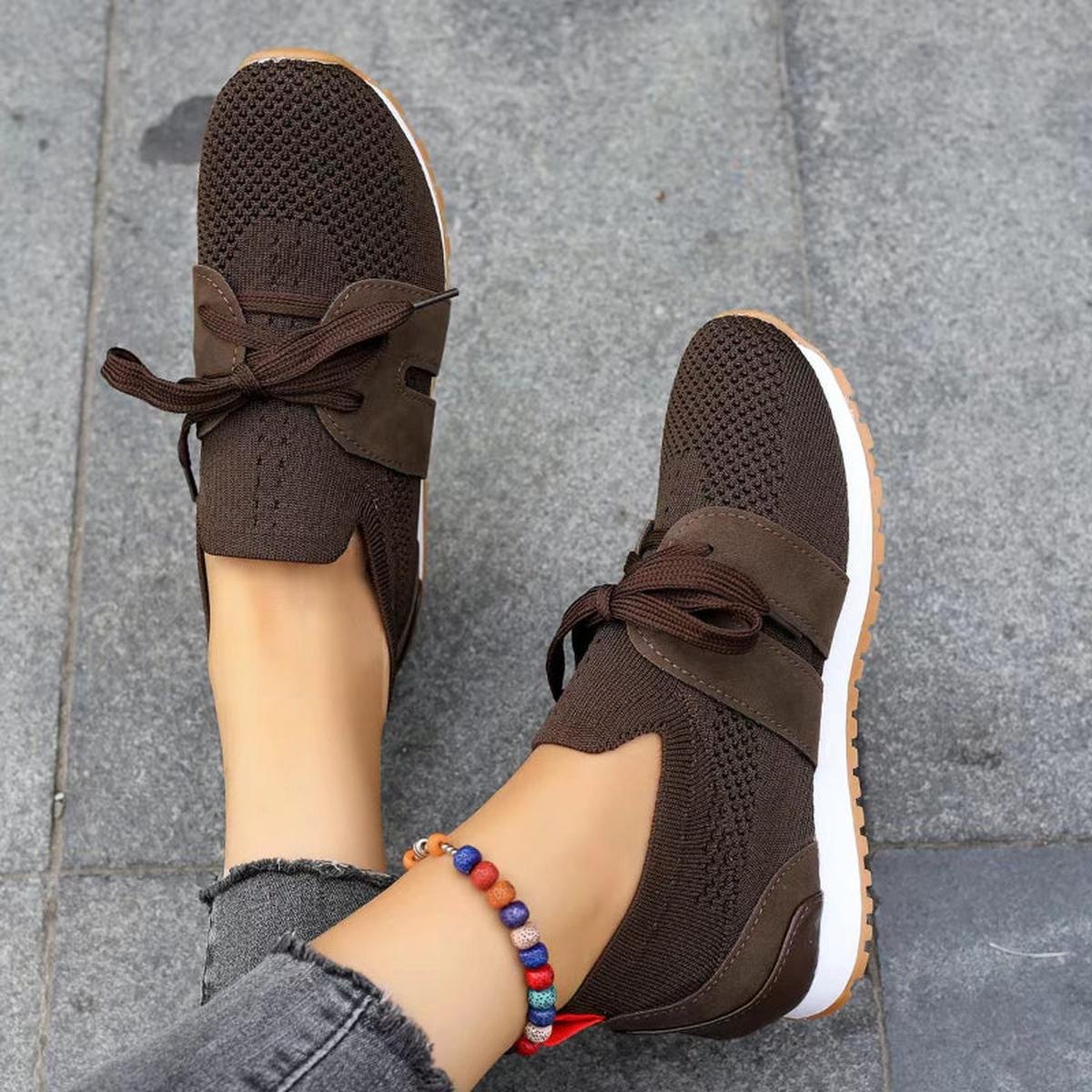 Jana | Damen Atmungsaktive Slip-On Schnürsneaker