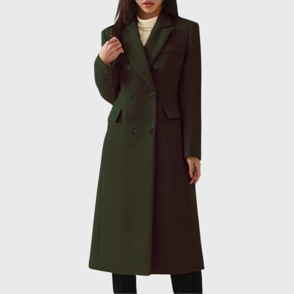 Sarah | Damen Klassischer Wollmantel