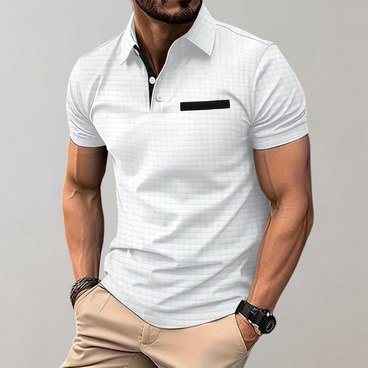Oliver | Herren Kurzarm-Polo mit Knopfleiste