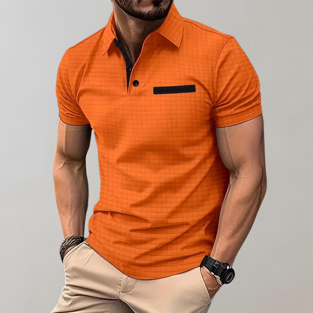 Oliver | Herren Kurzarm-Polo mit Knopfleiste
