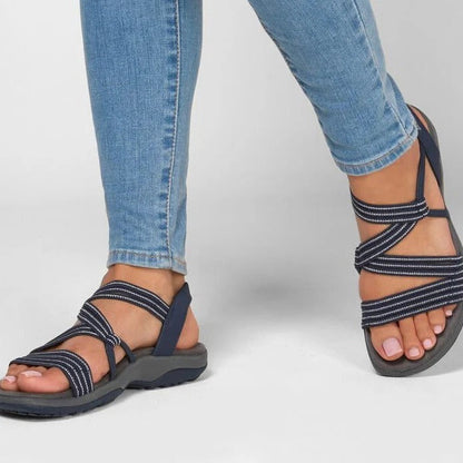 Doris | Damen Frühlings Riemchen Outdoor Komfort-Sandalen