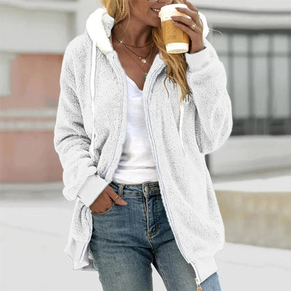 Emma | Damen Herbst Hoodie Fleece Jacke