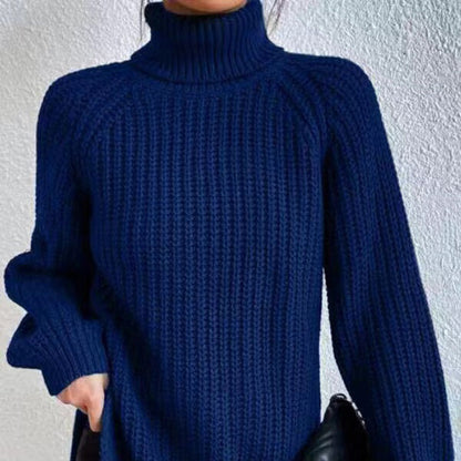 Nicole | Damen Herbst Rollkragenpullover aus Rippstrick