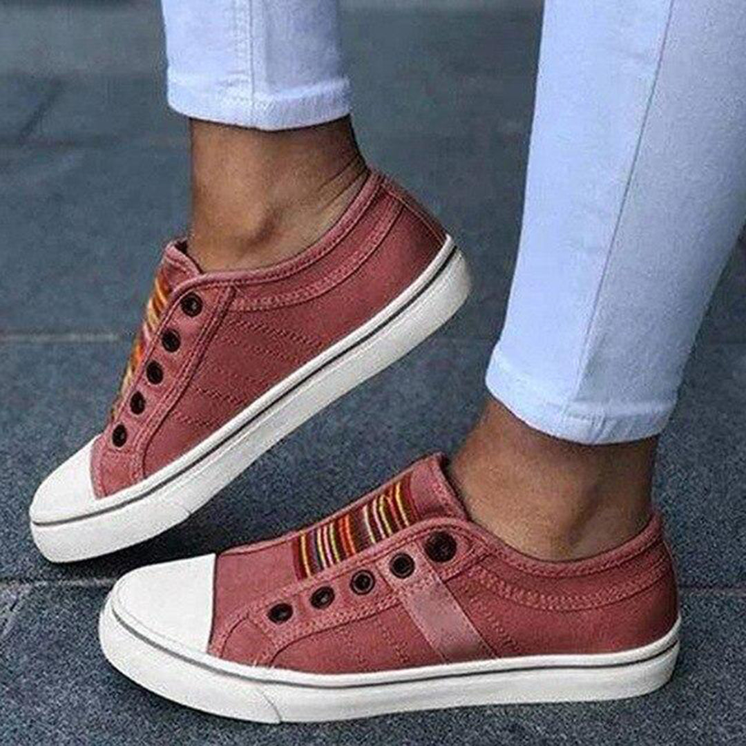 Barbara | Damen Slip-On Sneakers mit Niedrigem Schaft