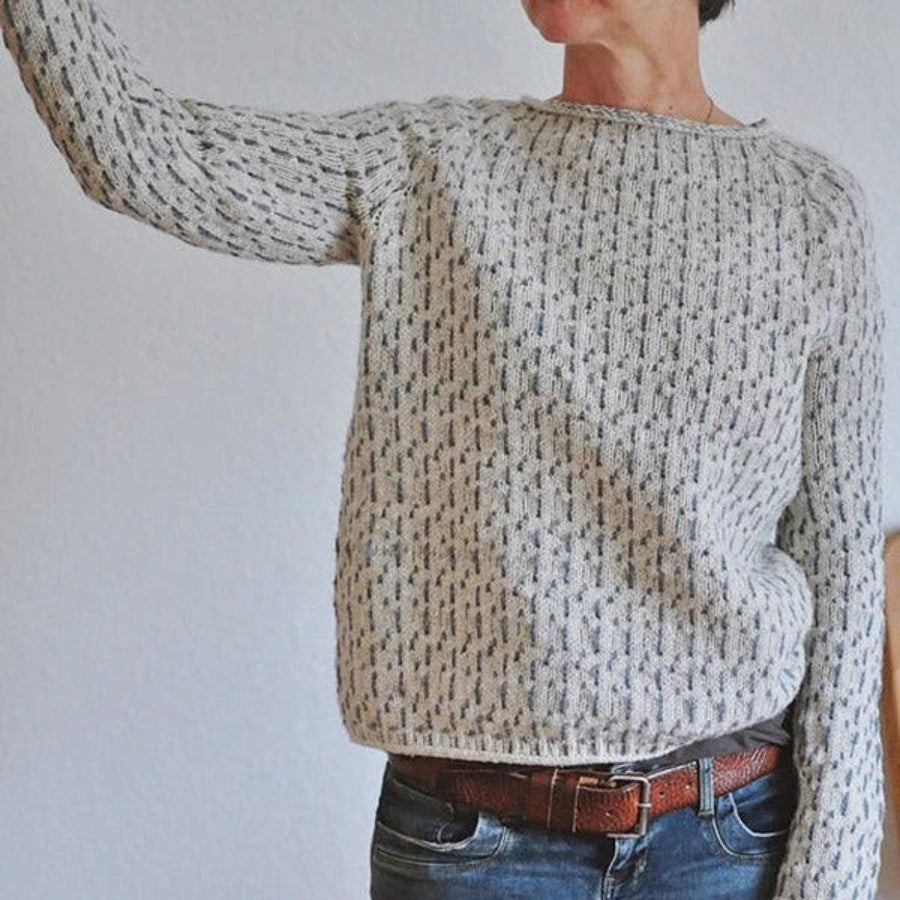 Lilian | Damen Lässiger Weicher Strickpullover mit Muster