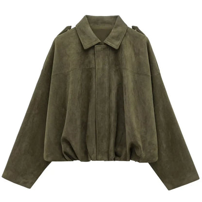 Anke | Damen Modejacke mit überschnittenen Schultern und lockerer Passform