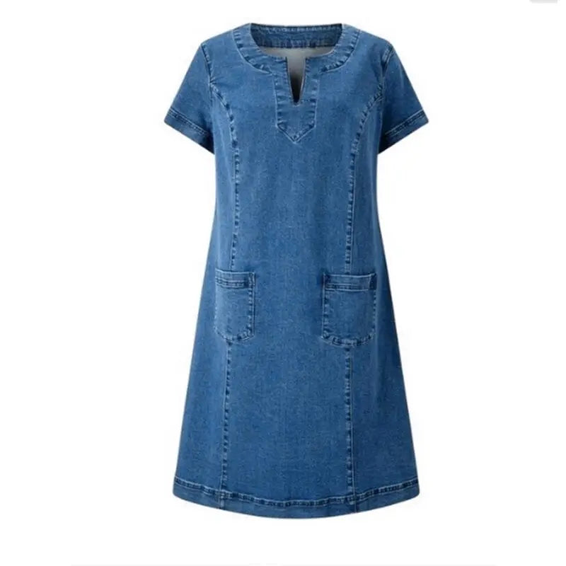 Katharina | Damen Lässiges Sommerkleid mit Taschen