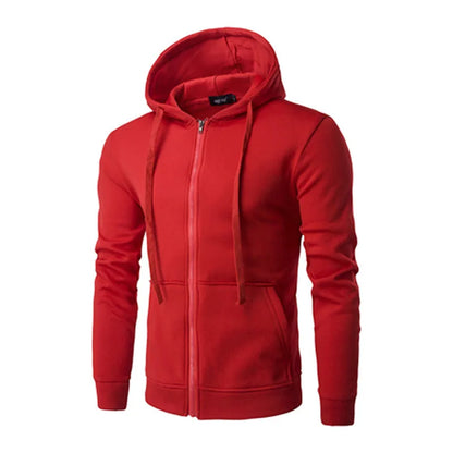 Georg | Herren Freizeit-Hoodiejacke mit Reißverschluss vorne