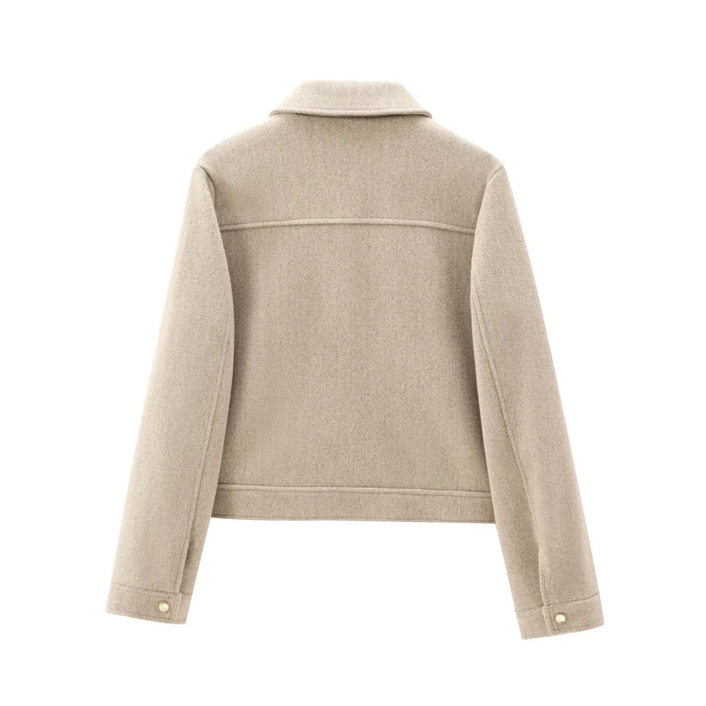 Jasmin | Damen Kurze Utility-Jacke mit Reißverschluss vorne