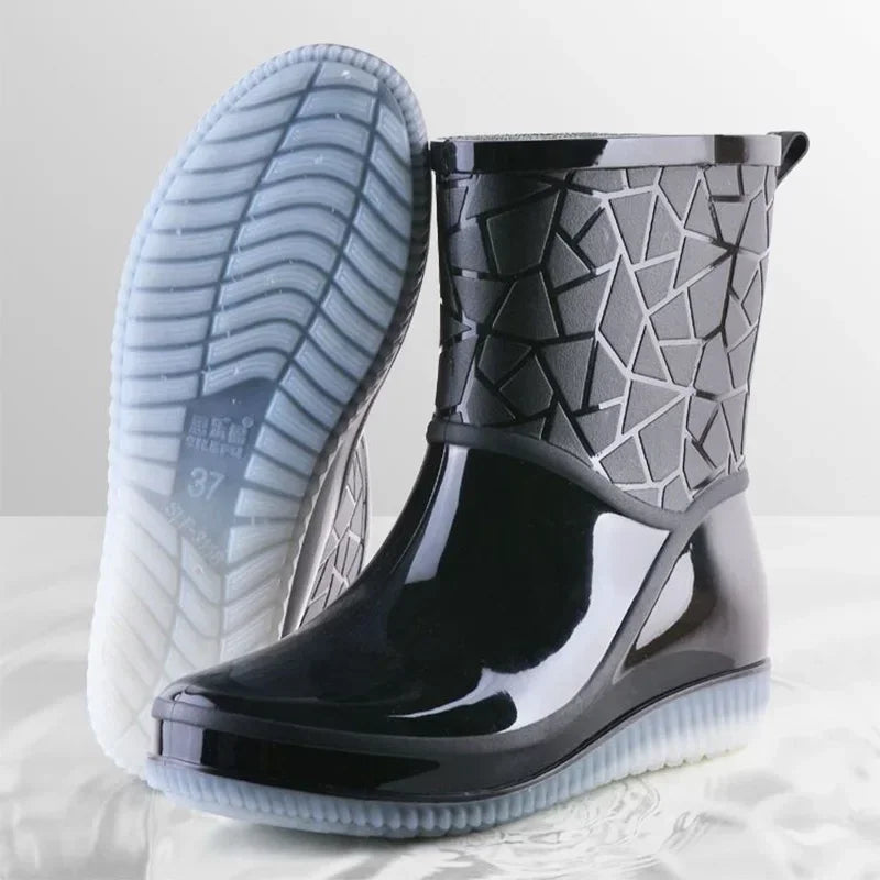 Kerstin | Damen Mittelhohe Rutschfeste Gummistiefel