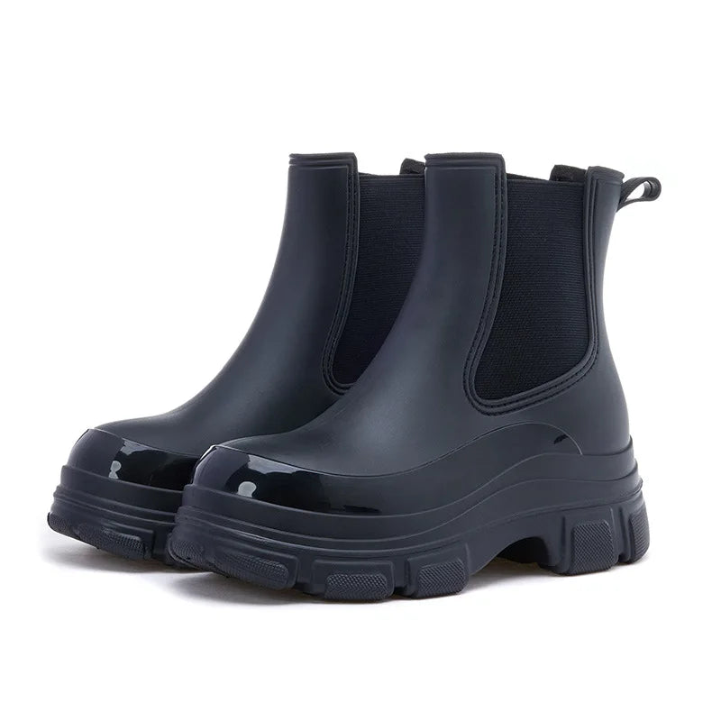 Jacqueline | Damen Modische Knöchelstiefel mit runder Spitze