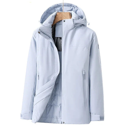 Lena | Damen Wasserdichte Winterjacke mit Fleece-Futter
