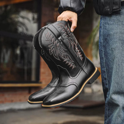 Hugo | Herren Klassische Westernstiefel mit Rundspitze