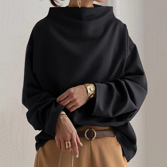 Birgit | Damen High-Neck Langarmshirt