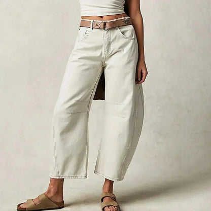 Leonie | Damen Locker geschnittene High-Waist Freizeitjeans