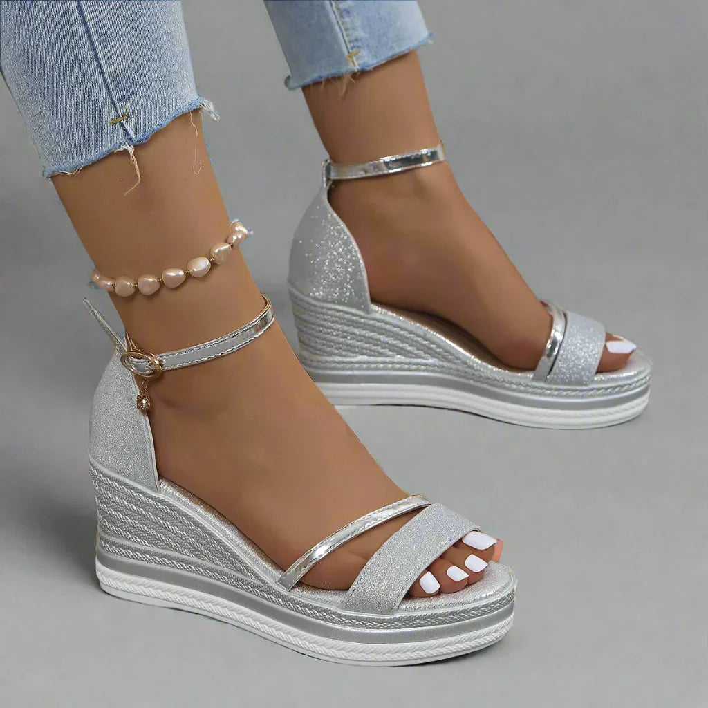 Helga | Damen Slingback Eckige Zehen Flache Schuhe