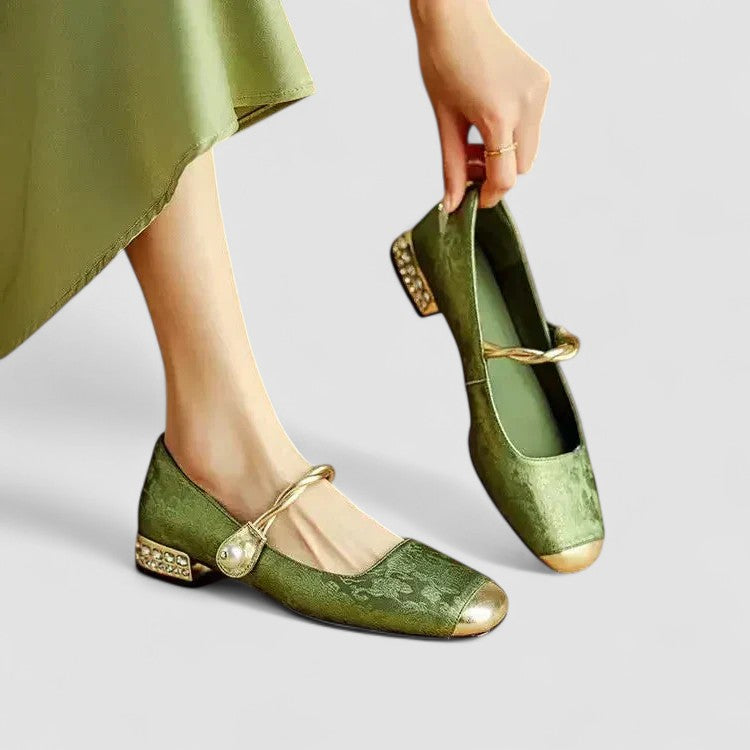 Christa | Damen Orthopädische Mary Jane Niedrig-Absatz-Schuhe