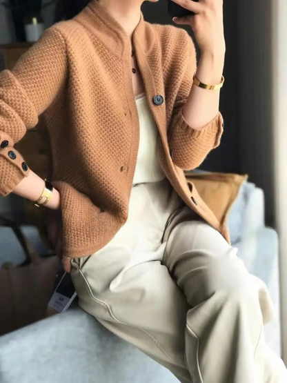 Kerstin | Damen Herbst Cardigan mit Knopfleiste