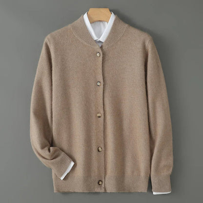 Johanna | Damen Gemütlicher Langarm-Cardigan mit Knöpfen