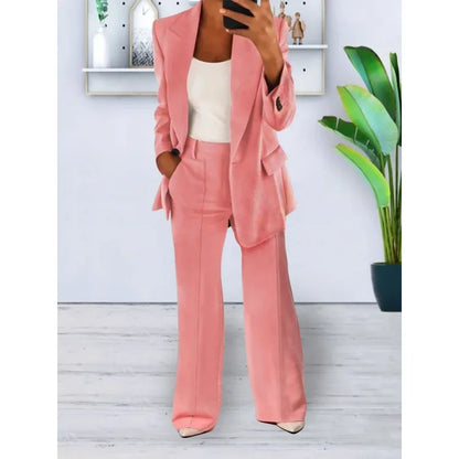 Hanna | Schickes Formelles Anzugset mit Tailliertem Langen Blazer für Damen